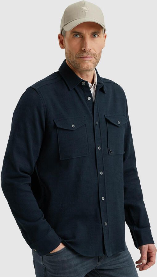 Vanguard Lange Mouw Super Structuur Shirt Blue Heren - Foto 5