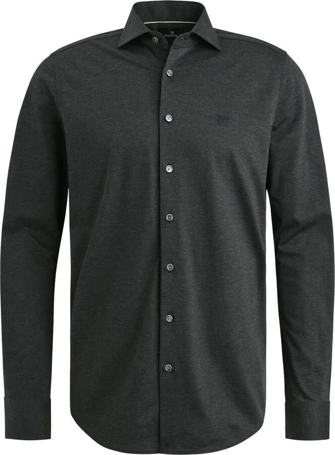 Vanguard Lange Mouw Piqué Jersey Shirt Gray Heren - Foto 2
