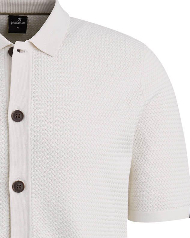 Vanguard vest met ingebreid patroon wit - Foto 6
