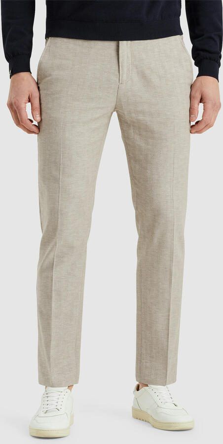 Vanguard linnen slim chino taupe