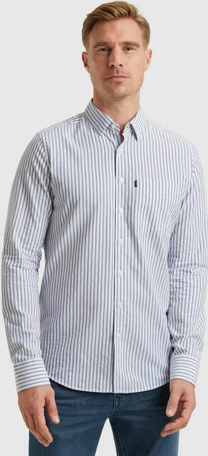 Vanguard Overhemd Lange Mouw Overhemd Streep Lichtblauw - Foto 9