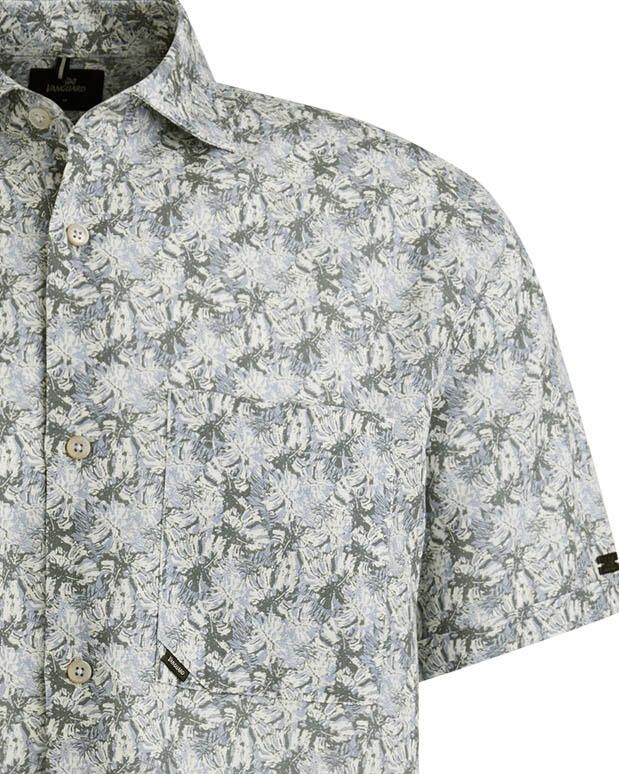 Vanguard Overhemd Lange Mouw Short Sleeve Overhemd Print Blauw Groen - Foto 3