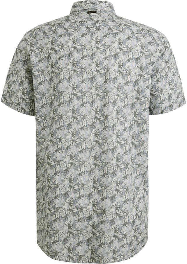 Vanguard Overhemd Lange Mouw Short Sleeve Overhemd Print Blauw Groen - Foto 2