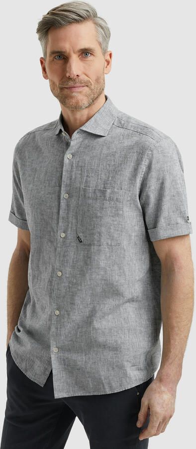 Vanguard Overhemd Lange Mouw Short Sleeve Overhemd Linnen Blend Dark Slate - Foto 7
