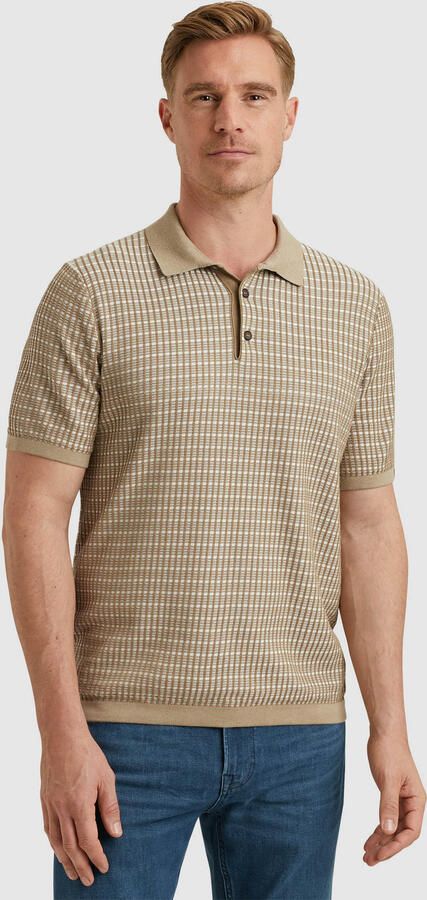 Vanguard Korte mouw katoen modal polo Beige Heren - Foto 6