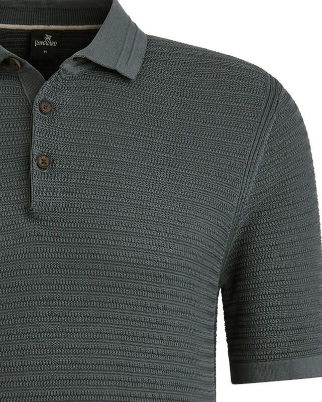 Vanguard T-shirt Poloshirt Structuur Dark Slate - Foto 6