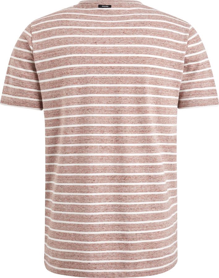 Vanguard Korte Mouw R-Neck Melange Jersey T-Shirt Pink Heren - Foto 2