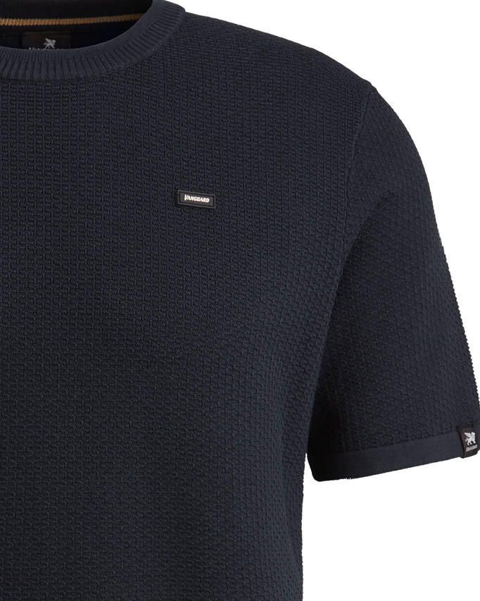 Vanguard T-shirt T-Shirt Structuur Navy - Foto 5