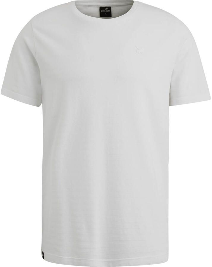 Vanguard T-shirt met ingebreid patroon wit - Foto 3