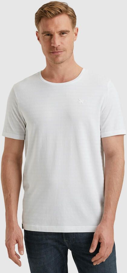 Vanguard T-shirt met ingebreid patroon wit - Foto 6
