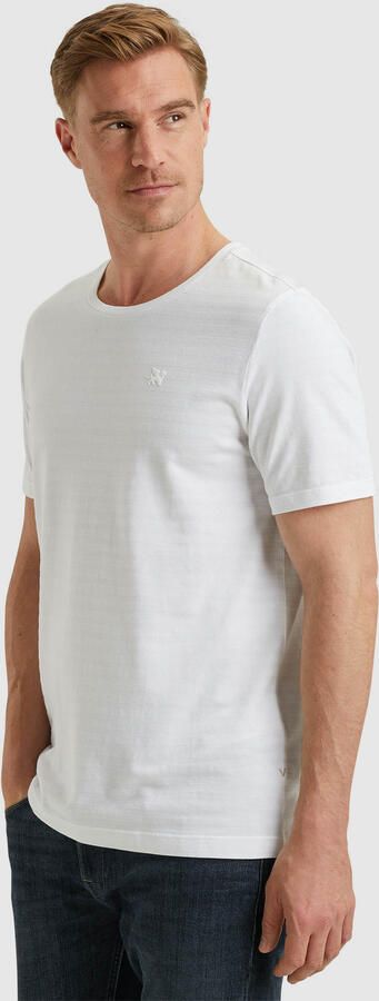 Vanguard T-shirt met ingebreid patroon wit - Foto 7
