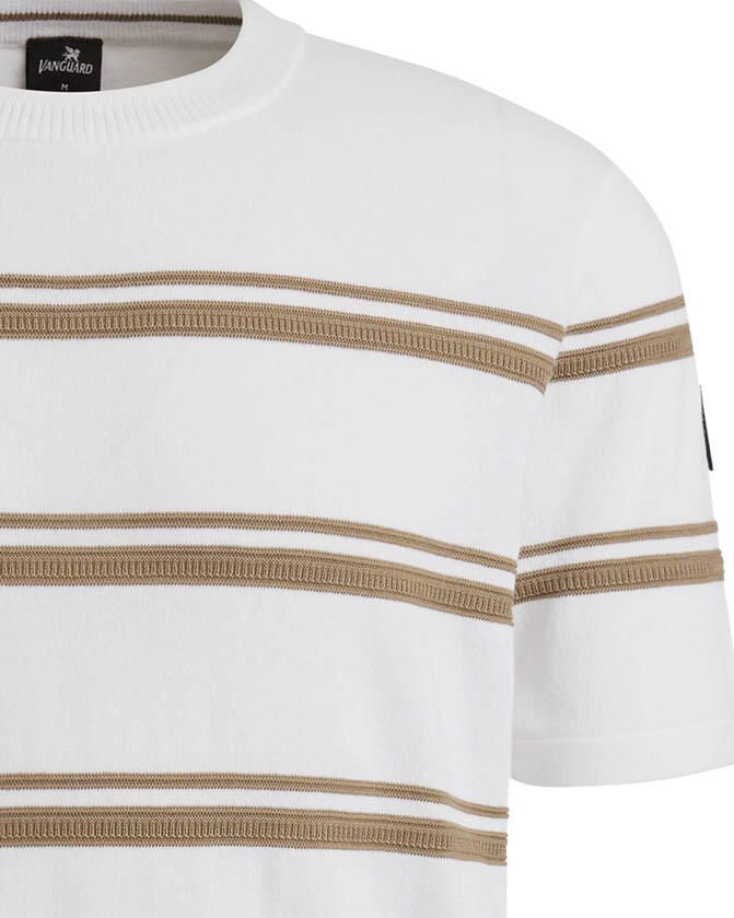Vanguard T-shirt Knitted T-Shirt Streep