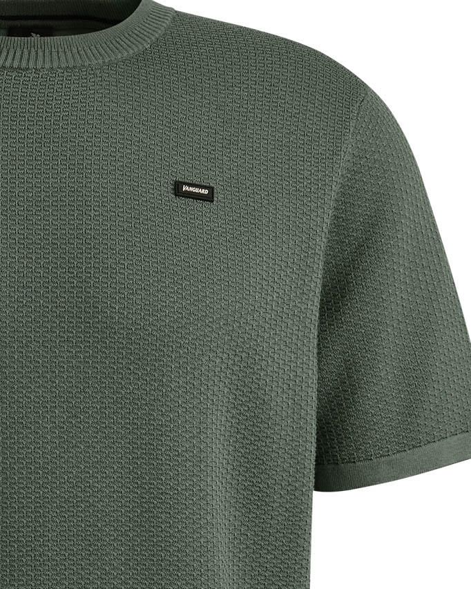 Vanguard T-shirt T-Shirt Structuur Groen - Foto 6