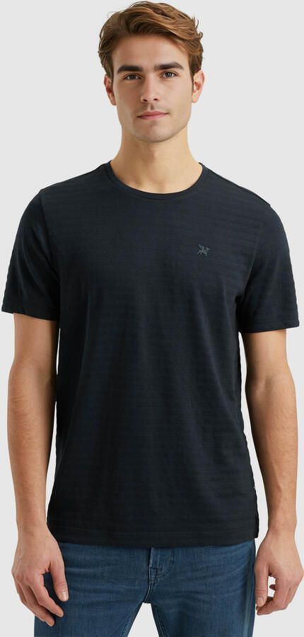 Vanguard regular T-shirt met ingebreid patroon blauw - Foto 5