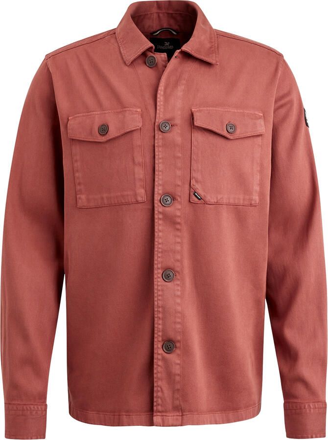 Vanguard Goud Topaas Lange Mouw Overshirt Brown Heren