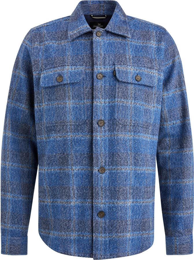 Vanguard Sweater Overshirt Brushed Ruit Blauw - Foto 6
