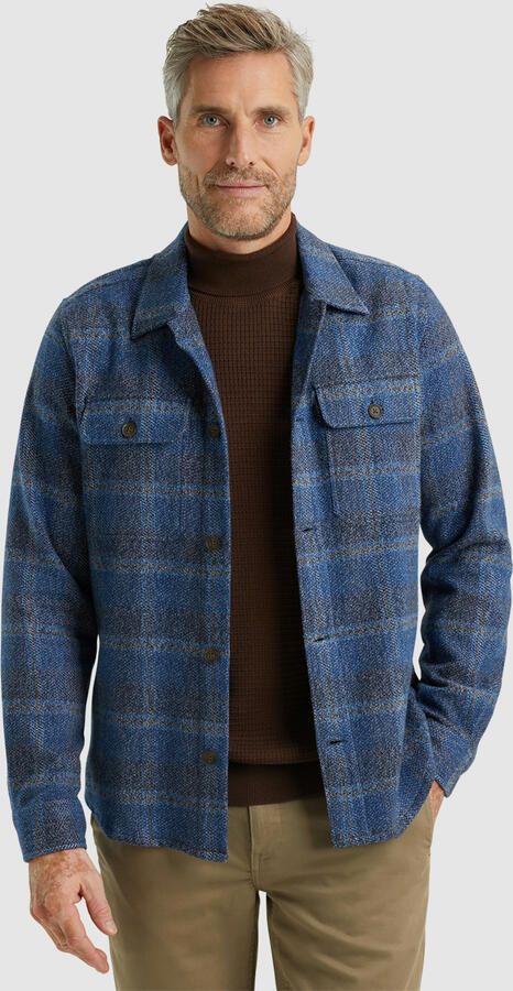 Vanguard Sweater Overshirt Brushed Ruit Blauw - Foto 5