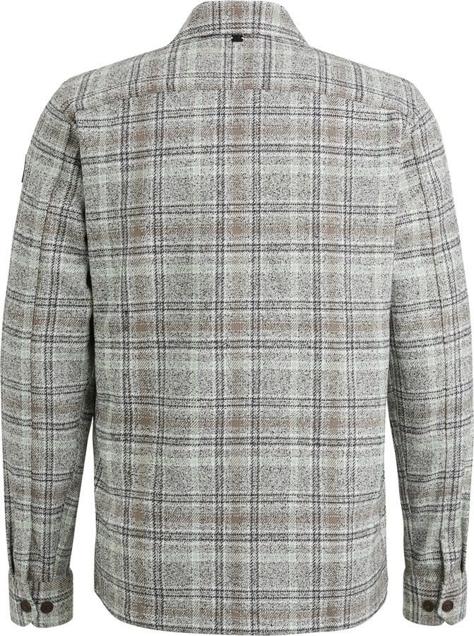 Vanguard Check Boucle Overshirt Lange Mouw Gray Heren - Foto 2