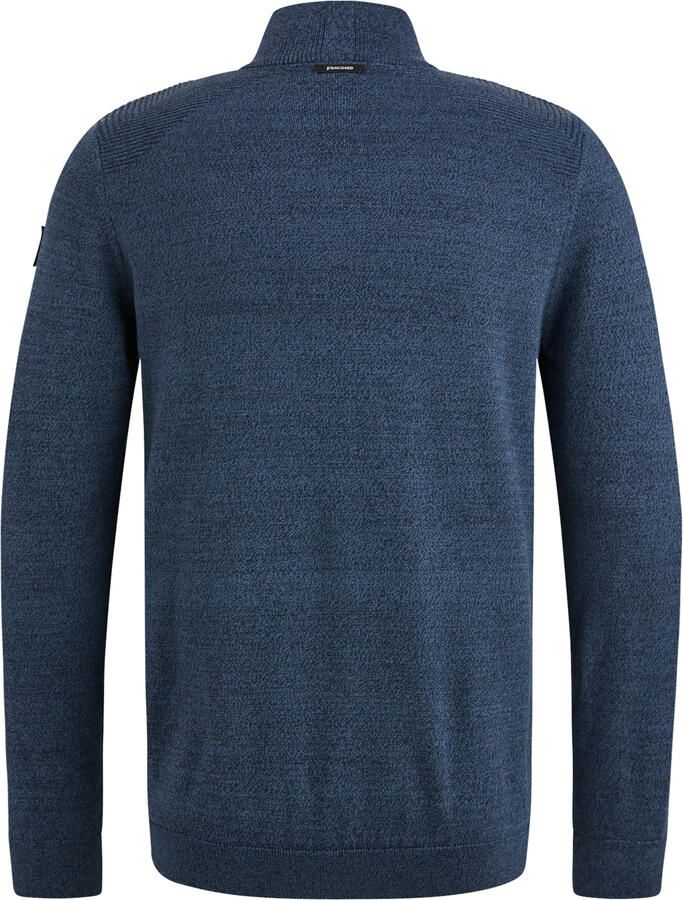 Vanguard Sweater Trui Half Zip Melange Donkerblauw - Foto 7