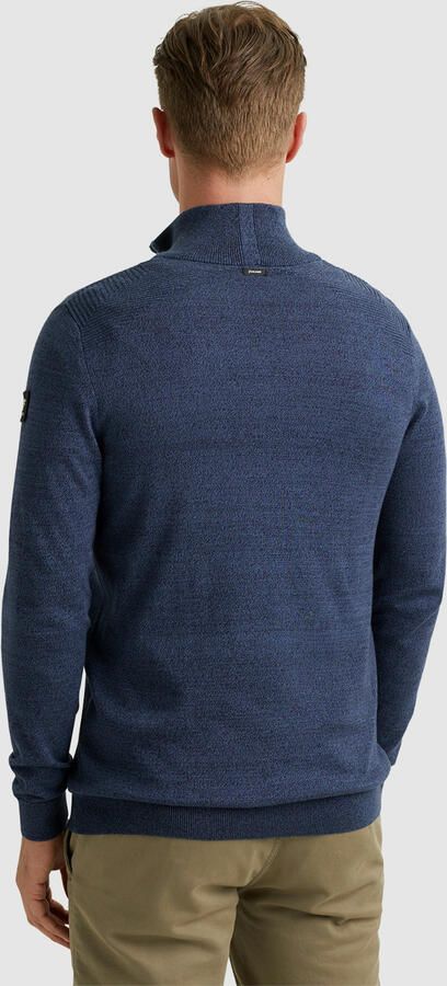 Vanguard Sweater Trui Half Zip Melange Donkerblauw - Foto 5