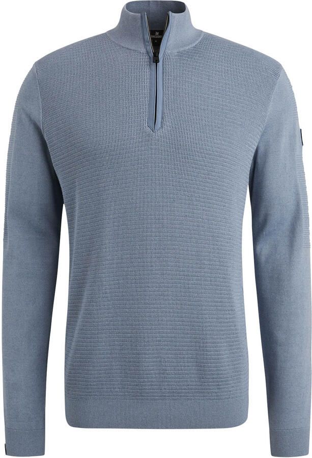 Vanguard Half Zip Katoen Modal Mouli Pullover Blue Heren - Foto 7