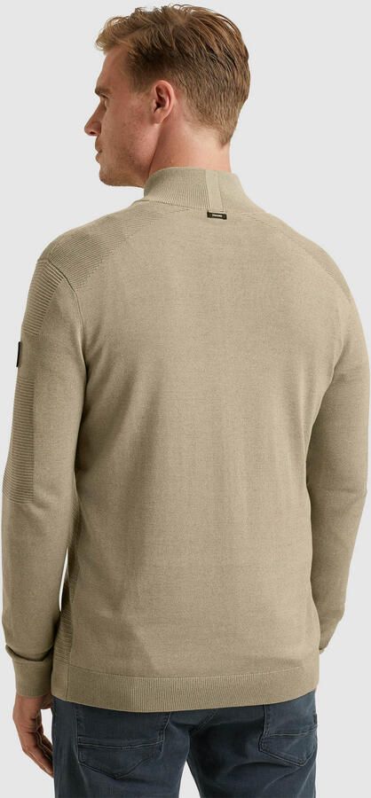 Vanguard Half Zip Katoen Modal Mouli Pullover Beige Heren - Foto 3