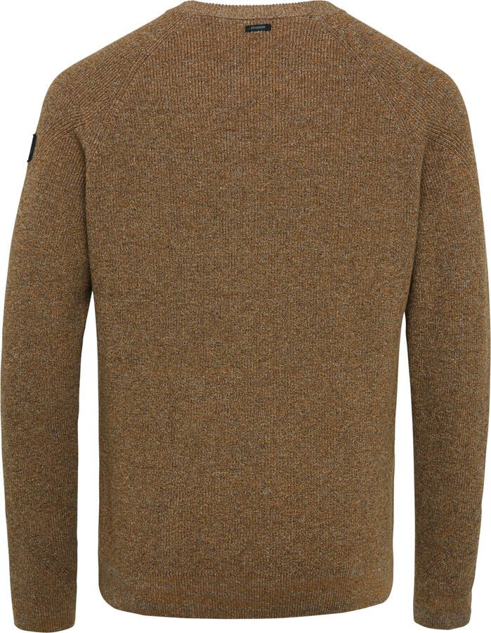 Vanguard Crewneck cotton mouline golden brown Bruin Heren - Foto 4
