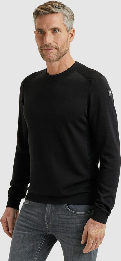 Vanguard Katoen Modal Pullover Black Heren - Foto 5