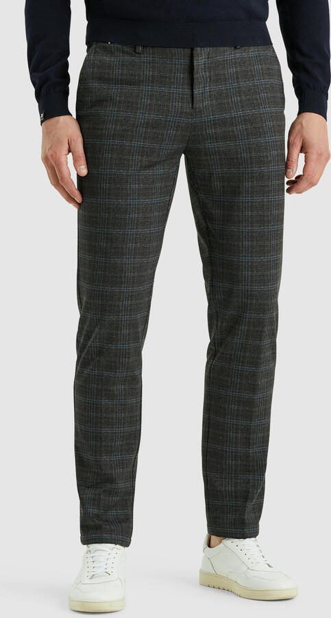 Vanguard geruite slim fit chino V11 grijs