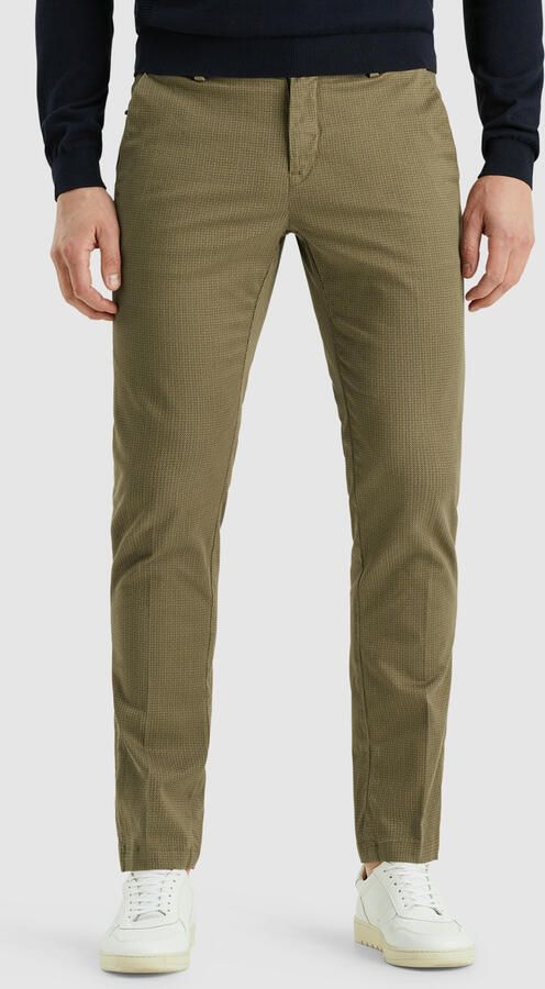 Vanguard slim fit chino V12 met all over print bruin - Foto 3