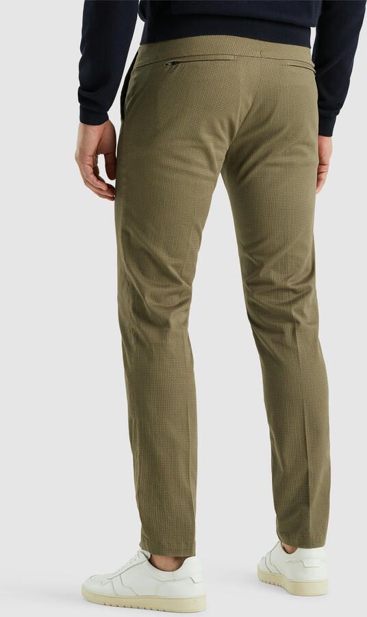 Vanguard slim fit chino V12 met all over print bruin - Foto 4
