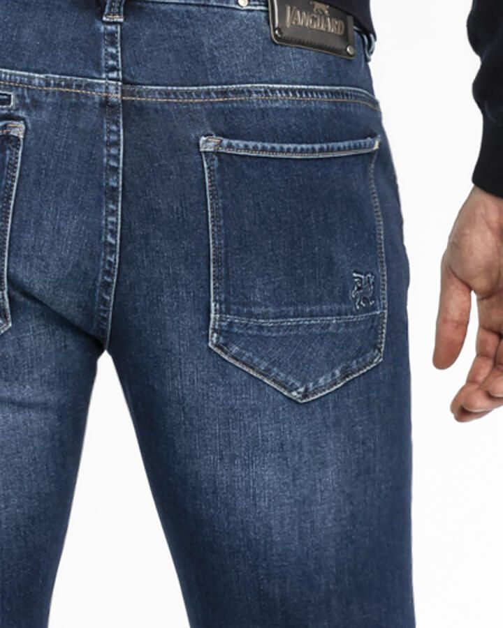 Vanguard Broek V850 Rider Jeans Stretch Denim Blauw