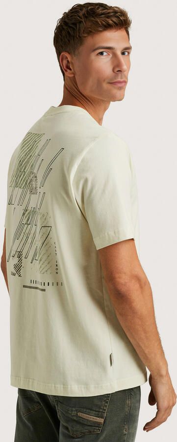 CAST IRON Heren Polo's & T-shirts Regular Fit Peached Jersey Gebroken Wit - Foto 5