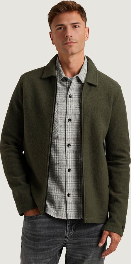 Cast iron Jacket Met Ritssluiting