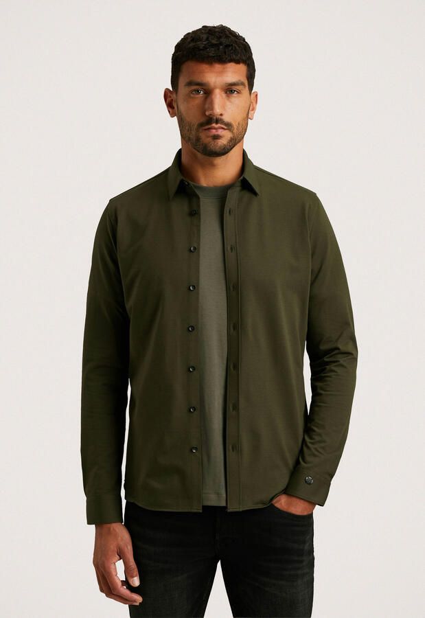 Cast iron Overhemd Van Twill Jersey