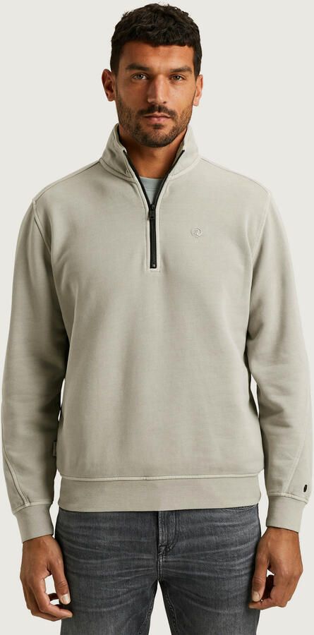 Cast iron Sweatshirt Met Halve Rits