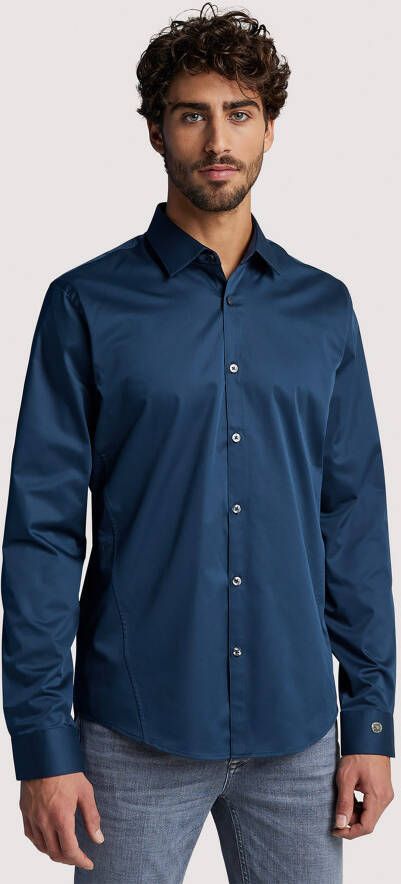 Cast Iron Overhemd korte mouw Blauw Heren - Foto 8