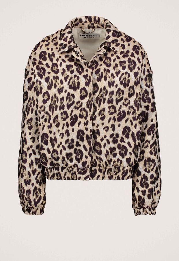 Colourful Rebel Bente Leopard Jacquard Jacket