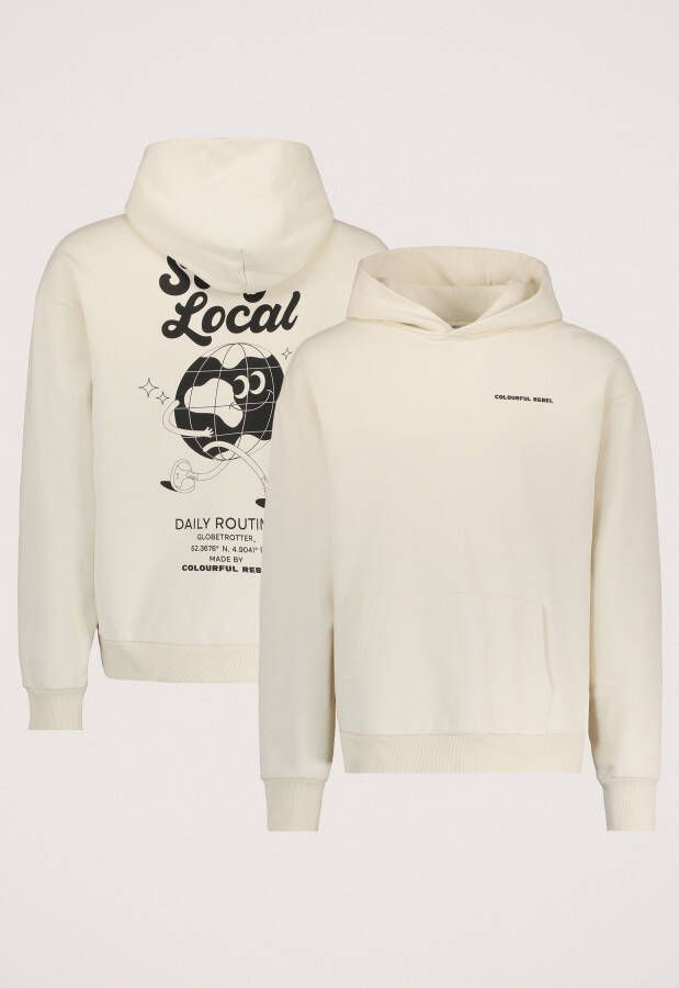 Colourful Rebel Stay Local Relaxed Hoodie