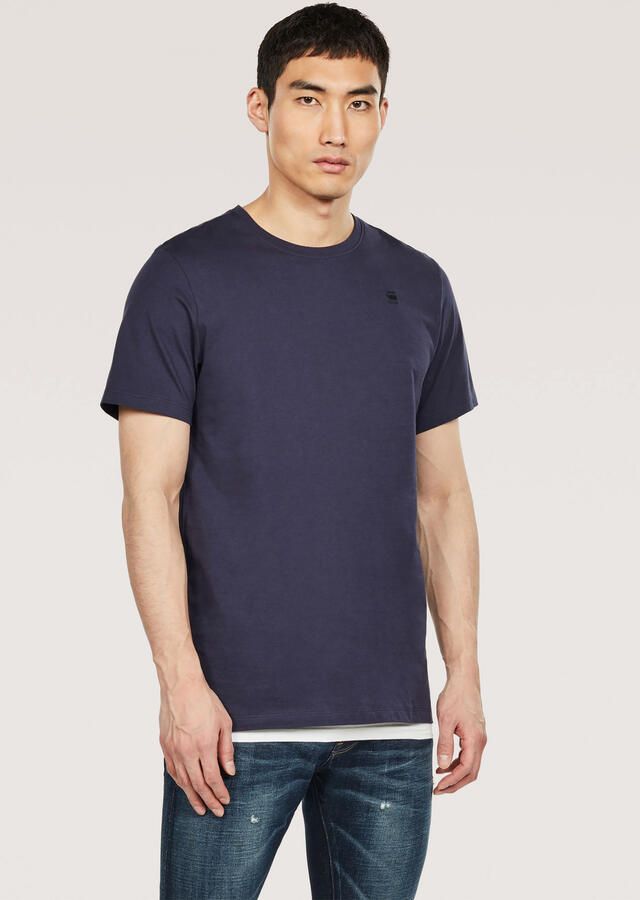 G-Star Heren Basic Ronde Hals T-Shirt Blue Heren - Foto 9