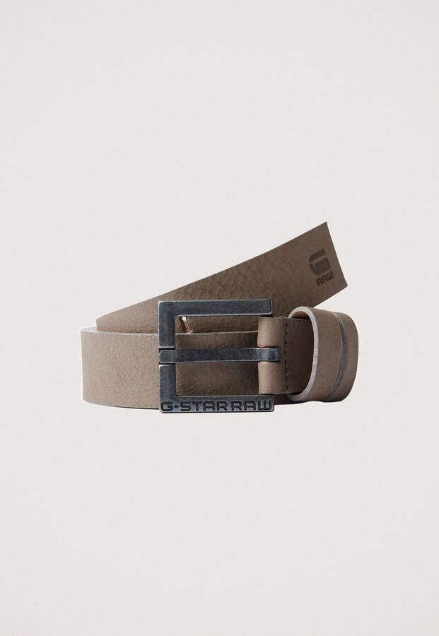 G-Star Raw Leren riem met doornsluiting model 'New duko'