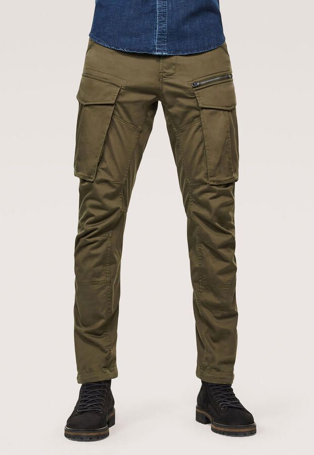 G-STAR Rovic zip 3d regular fit cargobroek met katoen 6059 dk bronze green