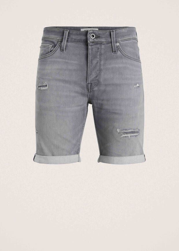 JACK & JONES JEANS INTELLIGENCE regular fit short JJIRICK JJICON grijs - Foto 2