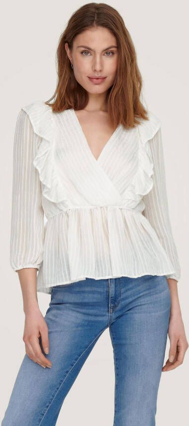 Only London 3 4 Ruffle Blouse