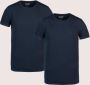 PME Legend Basic T-shirt 2-Pack O-Hals Navy Blauw Heren - Thumbnail 3