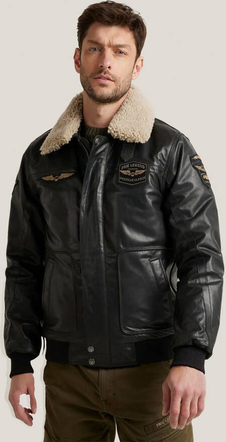 Pme legend Hudson Buff Leather Bomber Jas