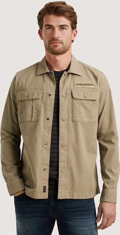 PME LEGEND Shirt jacket met drukknopen - Foto 3