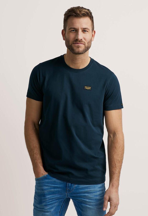 PME LEGEND Heren Polo's & T-shirts Short Sleeve R-neck Guyver Tee Donkerblauw - Foto 8