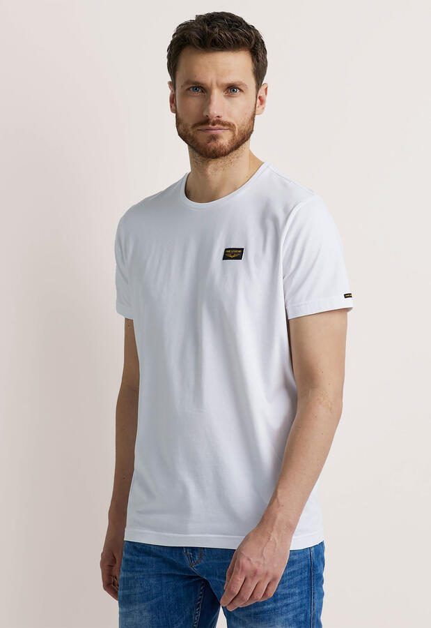 PME LEGEND Heren Polo's & T-shirts Short Sleeve R-neck Guyver Tee Wit - Foto 4