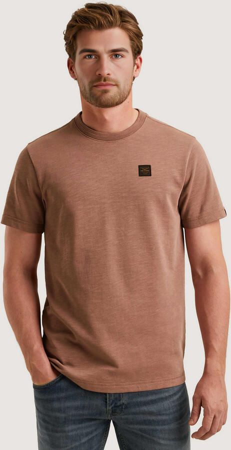 PME LEGEND Heren Polo's & T-shirts Heavy Slub Jersey Roze - Foto 5